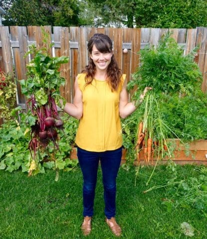 picking beets and carrots